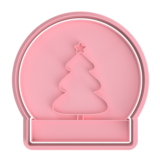 SNOW GLOBE CUTTERS FOR COOKIE AND FONDANT 3D model