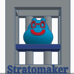 Stratomaker mascot image 3.png Free STL file #STRATOMAKER Gumpy and 3d Printer・3D print design to download, AFT