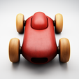 5.png Modèle 3D de voiture miniature en bois - Design classique et lisse Modèle à imprimer en 3D