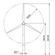 Untitled.png Wind turbine model, 520mm height (HO/TT/N scale), motorized