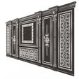 Wireframe-3.jpg Boiserie Classic Wall with Mouldings 017 White