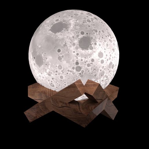 Lamps moon.jpg Fichier STL gratuit Lampe -Moon・Plan pour imprimante 3D à télécharger, tarasshahmatenko