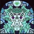 Princesse_Ruto_(The_Wind_Waker) - Copie.png Lithophane Stained glass Zelda Ruto stained glass