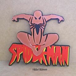 spiderman-marvel-vengadores-araña-cartel-letrero-impresion3d.jpg Fichier STL Spiderman, Spiderman, Spiderman, Marvel, Avengers, Poster, Panneau. Enseigne, Logotype, Logo, 3dPrinting・Objet imprimable en 3D à télécharger