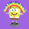 portada.png Spongebob with Rainbow 3D print model