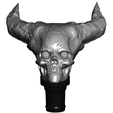SHTfront.png Horned Skull Topper ($7 Cane/Walking Hiking Sticks)