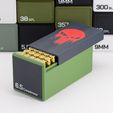 STL file Ammo box 6.5 Creedmoor ammunition storage 50 rounds ammo