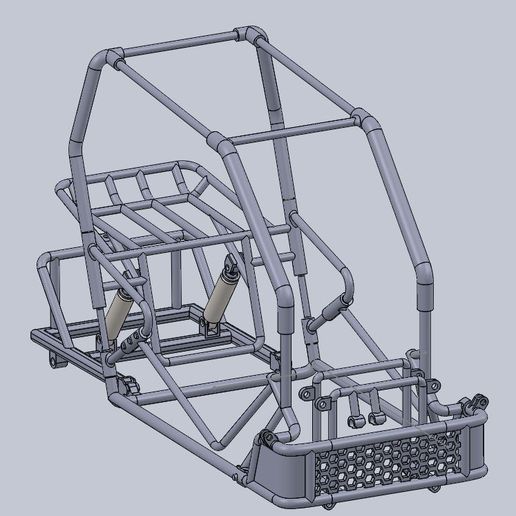 STL file Buggy chassis・Model to download and 3D print・Cults