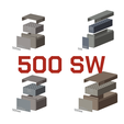 B_55_500sw_combined.png BBOX Ammo box 500 S&W Magnum  ammunition storage 10/20/25/50 rounds ammo crate 500sw