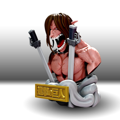 render34.png Fichier STL EREN | TITAN OF ATTACK | SHINGEKI NO KYOJIN・Modèle à télécharger et à imprimer en 3D