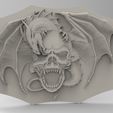 untitled.79.jpg skull dragon 3D STL model for CNC router and 3D printing