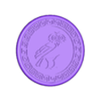 greek-key-owl-coaster-fixed.stl Base para copos com coruja grega - Elegância intemporal