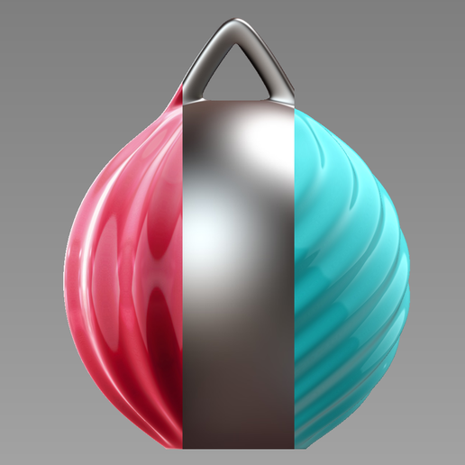 Christmas Ball - customise and print your own - 3D model önizlemesi