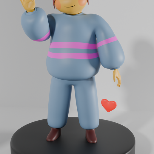 🎨 Undertale frisk statue・ 3D File for 3D printing・Cults