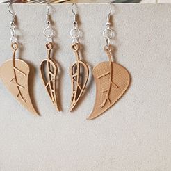 20180315_095527.jpg STL-Datei earring leaves leaves・Design für 3D-Drucker zum herunterladen