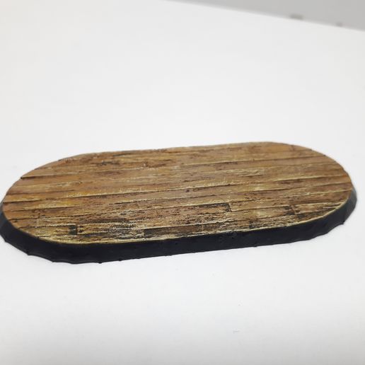 🎲 Oval bases set for tabletop, textured: Planks27・3D-печать на 3D ...