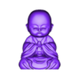 Yoga pose buddha 4.stl Yoga Pose Buddha for Happiness - Set of 4