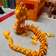Flexi Print-in-Place Imperial Dragon with 3MF Included!