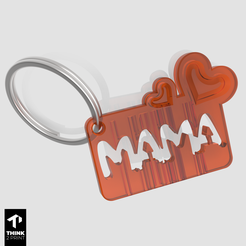 4.png Файл STL Подарок на День матери - милый брелок для ключей・3D-печатный дизайн для загрузки