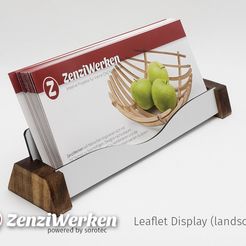affca453c88b6c61932f4b35927f905e_display_large.jpg Free STL file Leaflet Display (horizontal) cnc・3D printable object to download