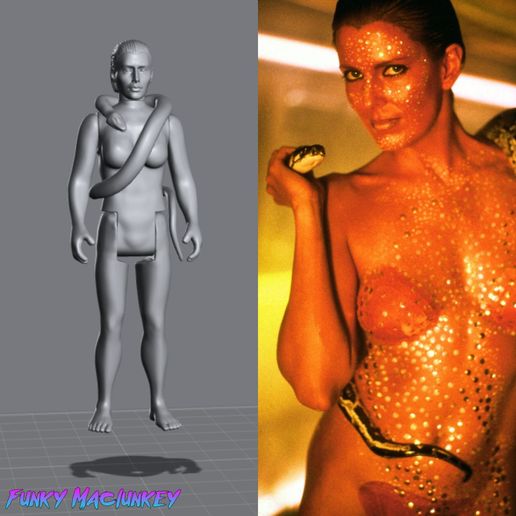 VINTAGE KENNER-STYLE BLADE RUNNER ZHORA (VER 2) ACTION FIGURE 3D model