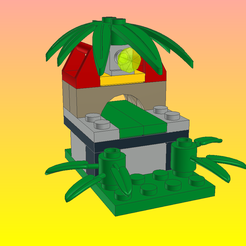New-Model-01.png OBJ file NotLego Lego Church Model 1271・3D print model to download
