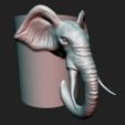 2PS.jpg STL file ELEPHANT MUG・3D printing design to download, JDrevion