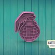 | CUTTERDESIGN Dy COOKIE CUTTER WAKER Pomegranate Grenade Cookie Cutter