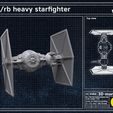 space_blueprint-lineart-overall-view-of-parts-tIE-rb-starship-starfighter-3demon-cover2.jpg TIE/rb Heavy Starfighter