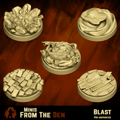 1.png Fichier 3D Blast - BASES PACK [PRESUPPORTED]・Modèle imprimable en 3D à télécharger