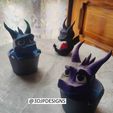 IMG20230605164800.jpg Spyro The Dragon Sitting / in a Bucket - Planter/FlowerPot/Pencil Holder / Desk Organizer