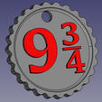 934.PNG Harry Potter Keychain "Platform 9 3/4"