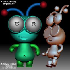 Cricut-Cutie-Bug-3D-printable-model-Solid-and-Splitted-into-parts-square.jpg 3D file Cricut Cutie Bug 3D printable model・3D printable design to download