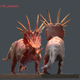 tbrender_004.png Battling Styracosaur diorama