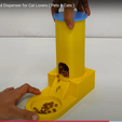 d Dispenser for Cat Lovers ( Pets &Cats ) _ _ Best Cat Feeder Food Dispenser Castle for Pets - 3D Printed