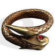 WF.jpg GOLD SNAKE - PIRATE TREASURE - PHARAOH EGYPT - NECKLACE RING BRACELET DECORATED