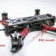STL_installation_2.JPG Red Black concept FPV drone parts - Camera mount, vtx mount, ESC mount.