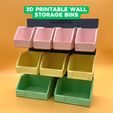 1.jpg 3D Printable Wall Bins for Storage and Organization