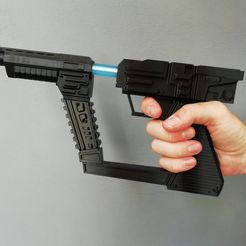 IMG_20190623_193754.jpg Free STL file "V" the "Visitors" Laser Gun・3D printable design to download