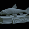 Gudgeon-statue-18.png fish gudgeon / gobio gobio statue detailed texture for 3d printing