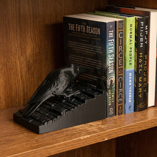🐦‍⬛ The Raven’s Watch - Gothic & Fantasy Bookend