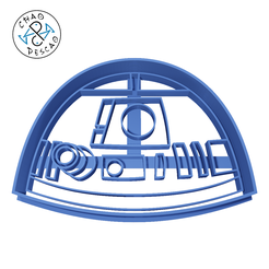 Star-Wars-R2-D2-Head-6cm-2pc.png Download STL file R2D2 - Star Wars - Cookie Cutter - Fondant - Polymer Clay • 3D printing object, Cambeiro