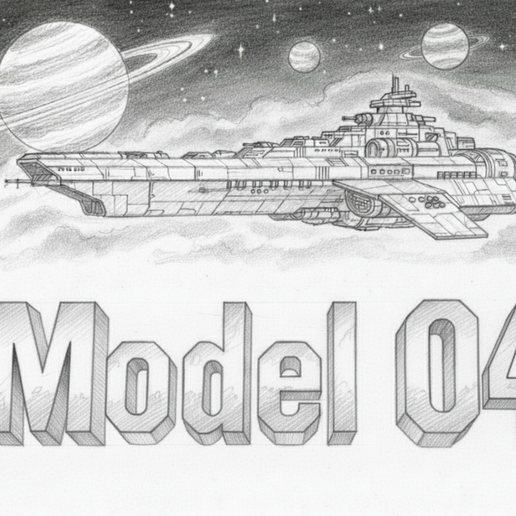 🛰 Model 04・ 3D File for 3D printing・Cults