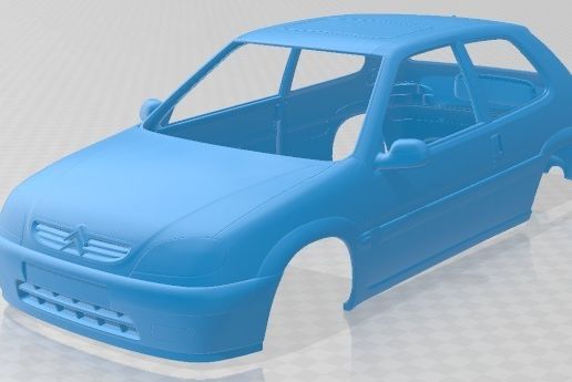 Citroen Saxo VTS Printable Body Car - 3D model önizlemesi