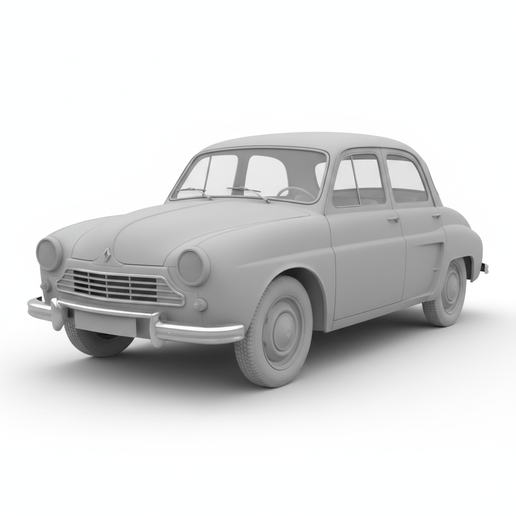 Renault Dauphine resin car STL, Le Mans car STL, sports car STL, 1970s vintage car STL, car figurine STL, rat rod STL, RC car body STL, 1:6 car STL, tuner car STL, prototype race car STL, formula car STL, race car STL, easy to print car, 1:12 car STL, car