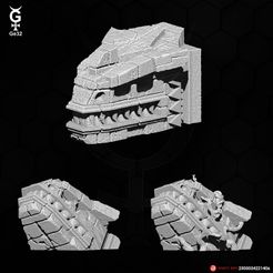 Carno-Head-Stone-02.jpg Файл STL Камень головы Карно - модель 02 (A-B-C)・Шаблон для загрузки и 3D-печати