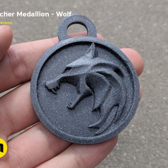 IMG_20190710_105801_2.png Fichier 3D Médaillon du loup - The Witcher・Objet pour imprimante 3D à télécharger