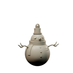 Snowman.png 3D-Datei Schneemann-Weihnachtsschmuck・3D-druckbares Design zum Herunterladen