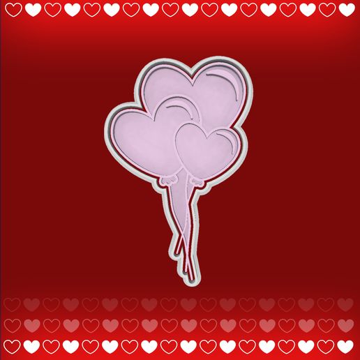 HEART BALLOON CUTTER AND MARKER - VALENTINE'S DAY 3D model