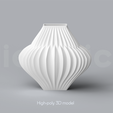 E_7_Renders_1.png Niedwica Vase Set E_1_13 | 3D printing vase | 3D model | STL files | Home decor | 3D vases | Modern vases | Floor vase | 3D printing | vase mode | STL  Vase Collection